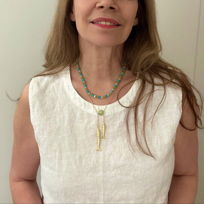 Kona Necklace | Turquoise + Jade