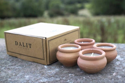 Murgan Terracotta Candles | Set of 4