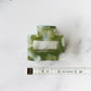 Boxy Hair Clip | Olive Pearl