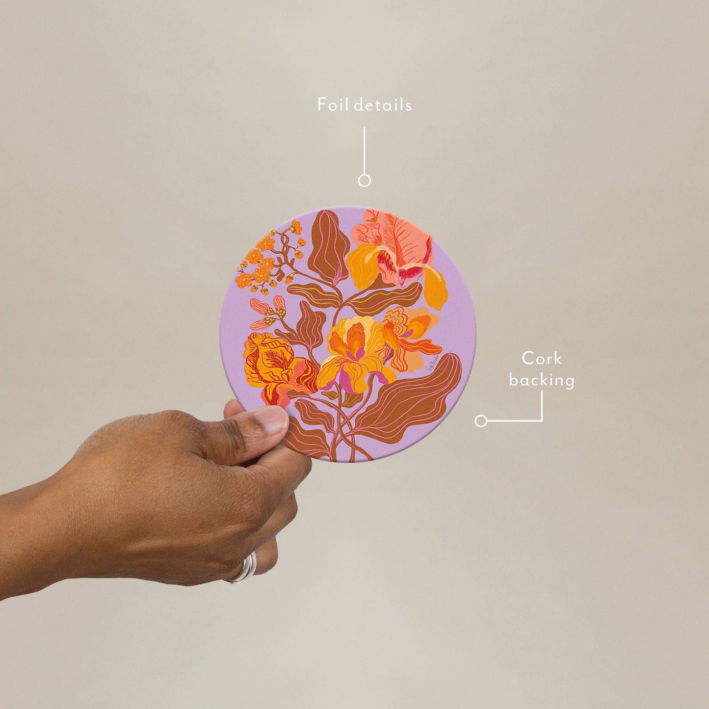 Groovy Floral Coaster