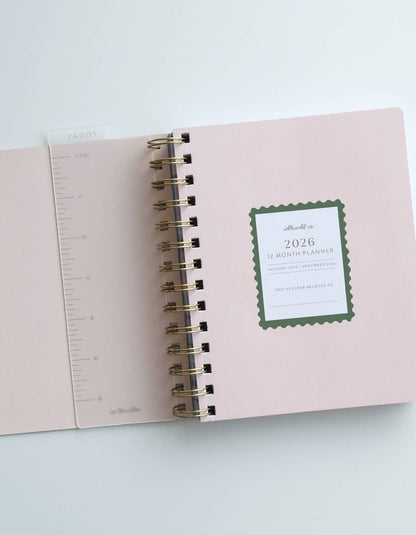 2026 Pocket Size Planner | Coral Floral