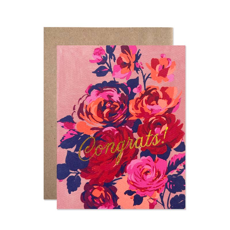 Congrats Solstice Roses Card