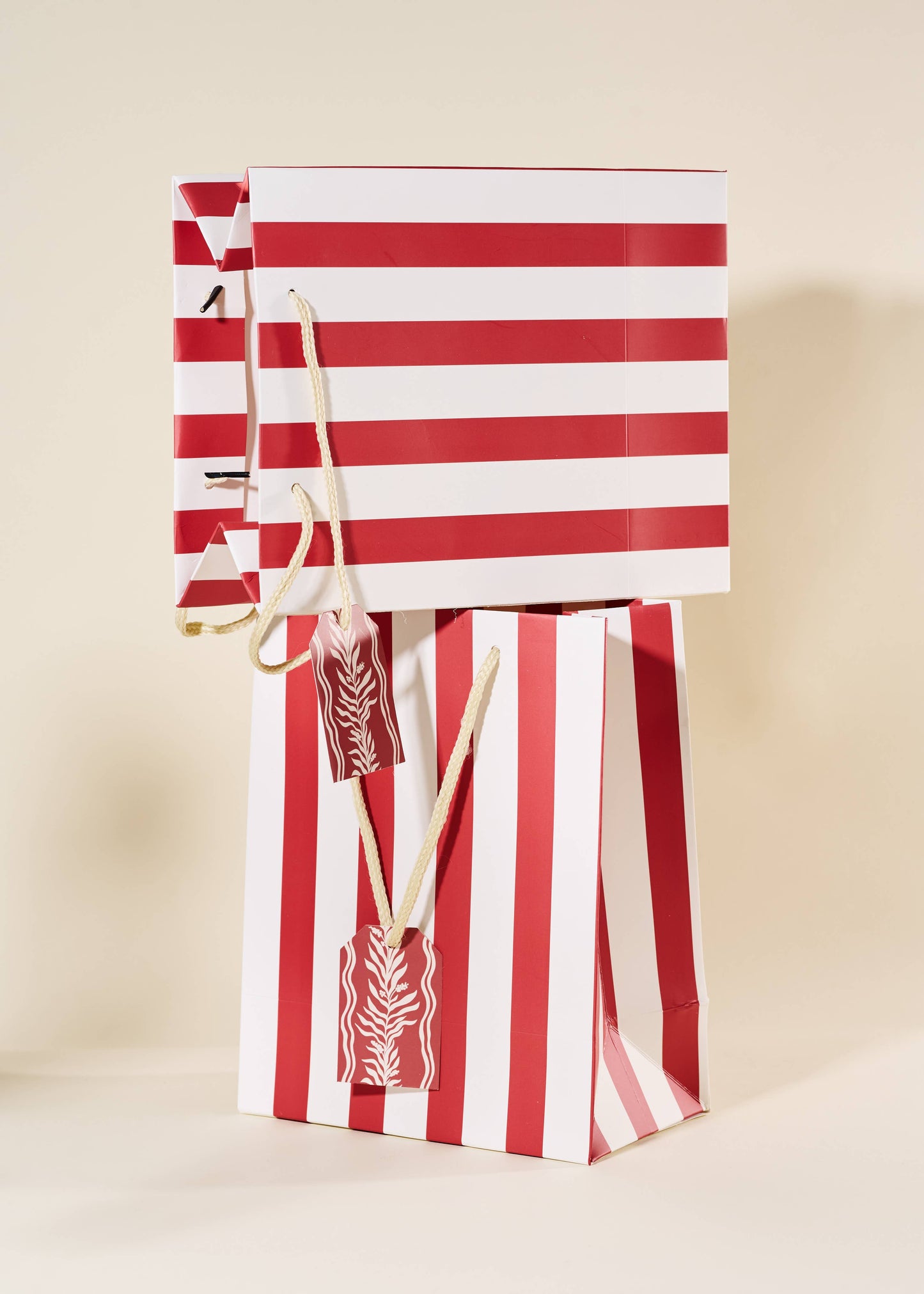 Red Stripe Gift Bag | Medium