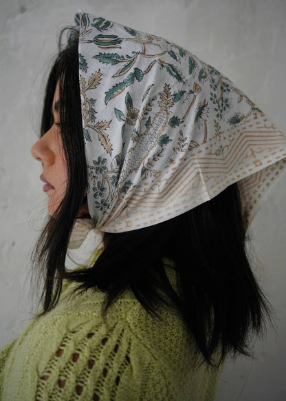 Kalamari Cotton Bandana | Evergreen