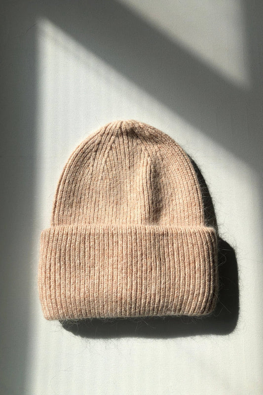 Royal Angora Beanie | Oat