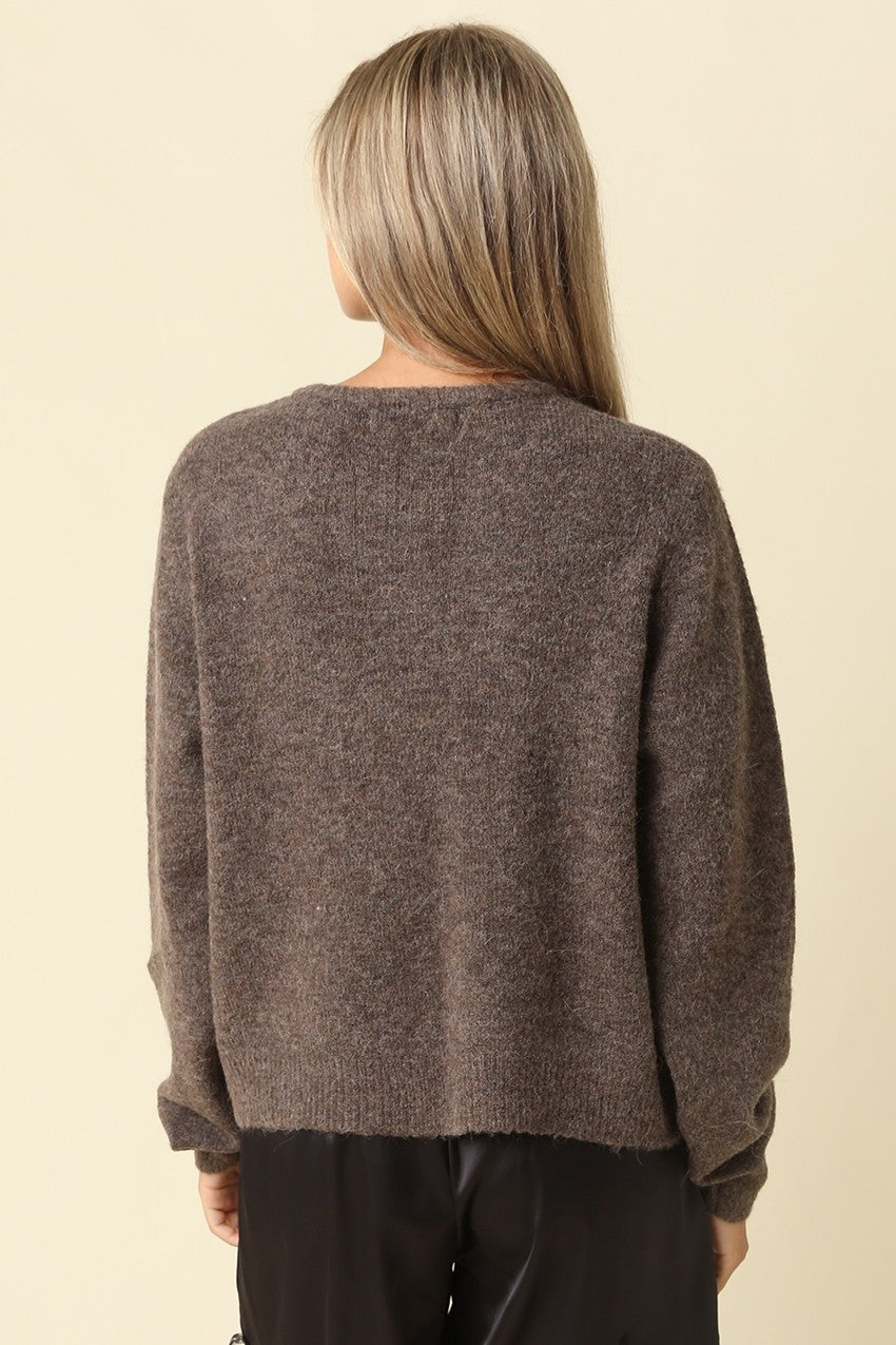 Rather Be Reading Cardigan | Ash Brown