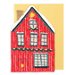 Red Cottage Die Cut Card