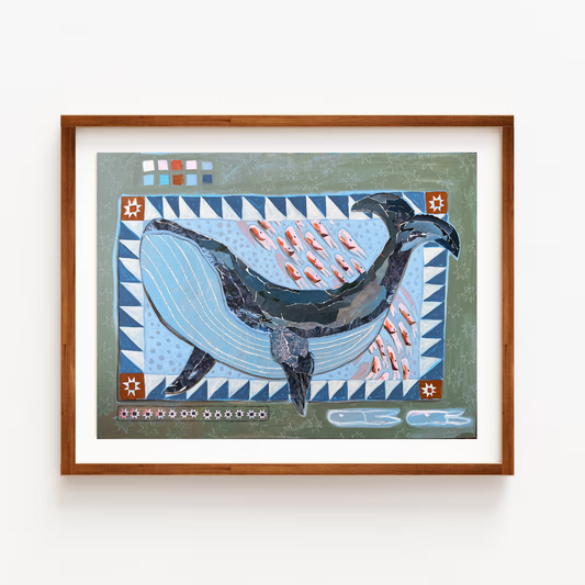 Whale Art Print | 8 x 10
