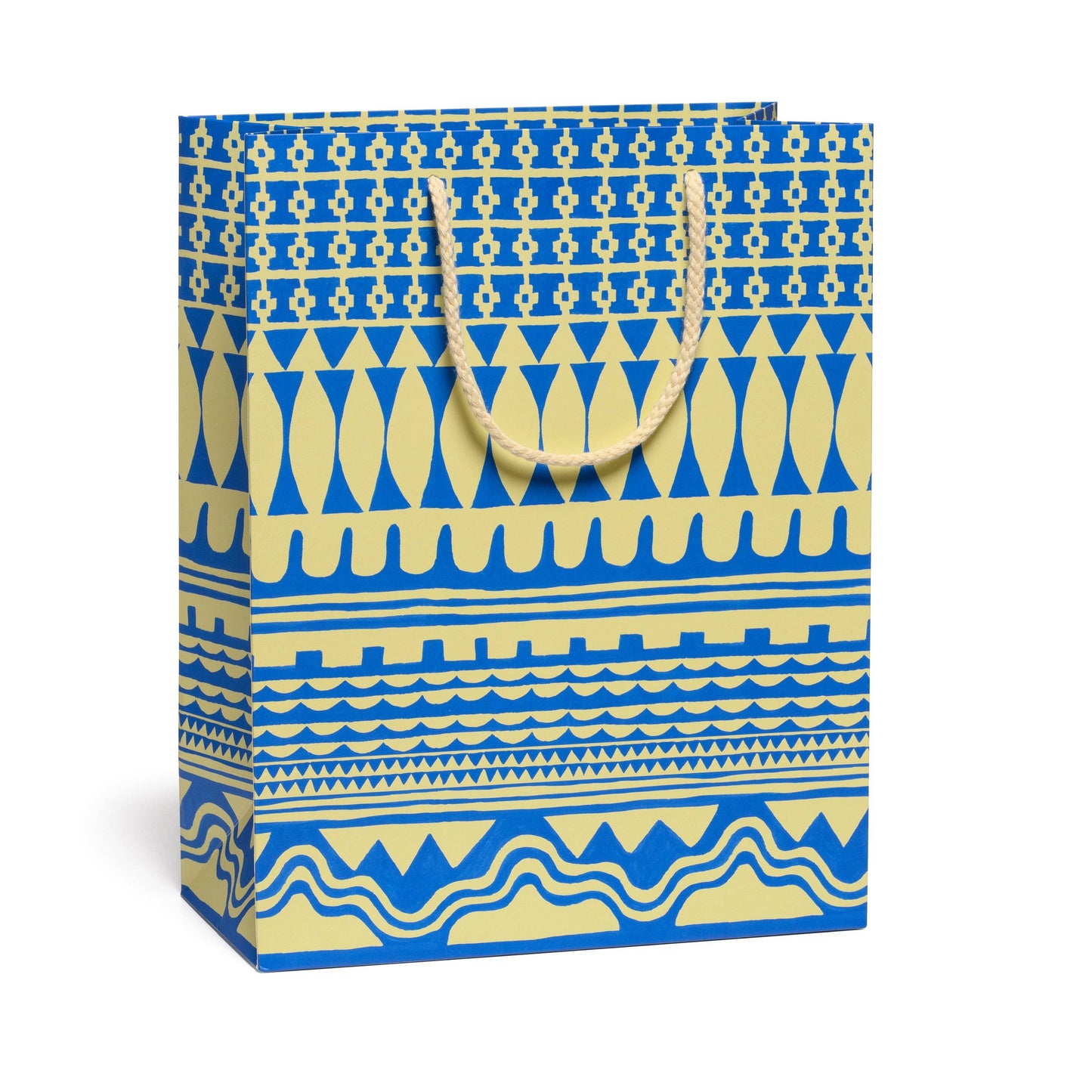 Geometric Blue Gift Bag | Large