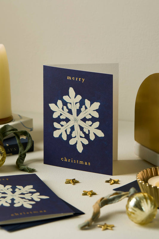 Snowflake 'Merry Christmas' Mini Card