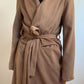 Wool Blend Slim Coat | Camel