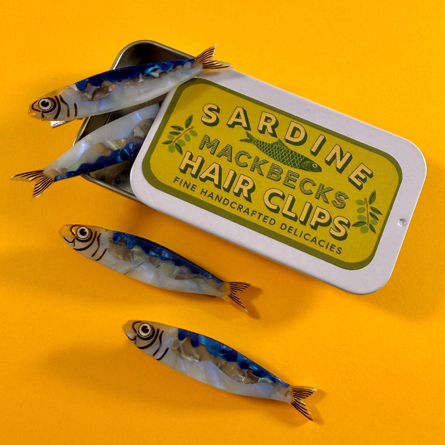 Sardine Barrettes | Set of 2