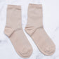 Lightweight Solid Socks | Beige