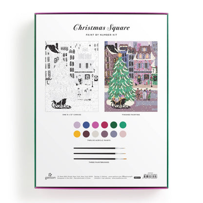 Christmas Square 9 x 12 Paint by Number Kit
