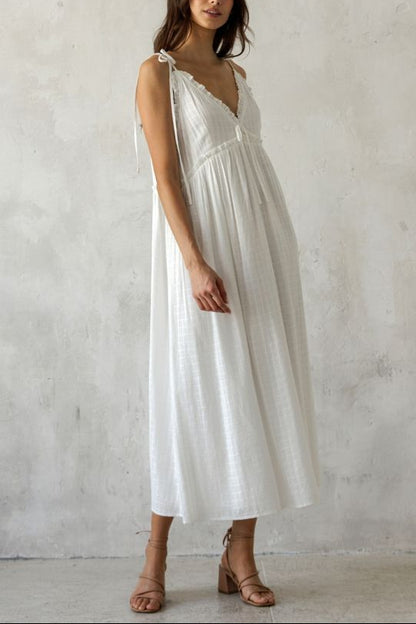 Seaside Cotton Midi Dress