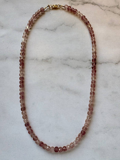 Lillian Natural Gemstone Necklace | Red Star Quartz