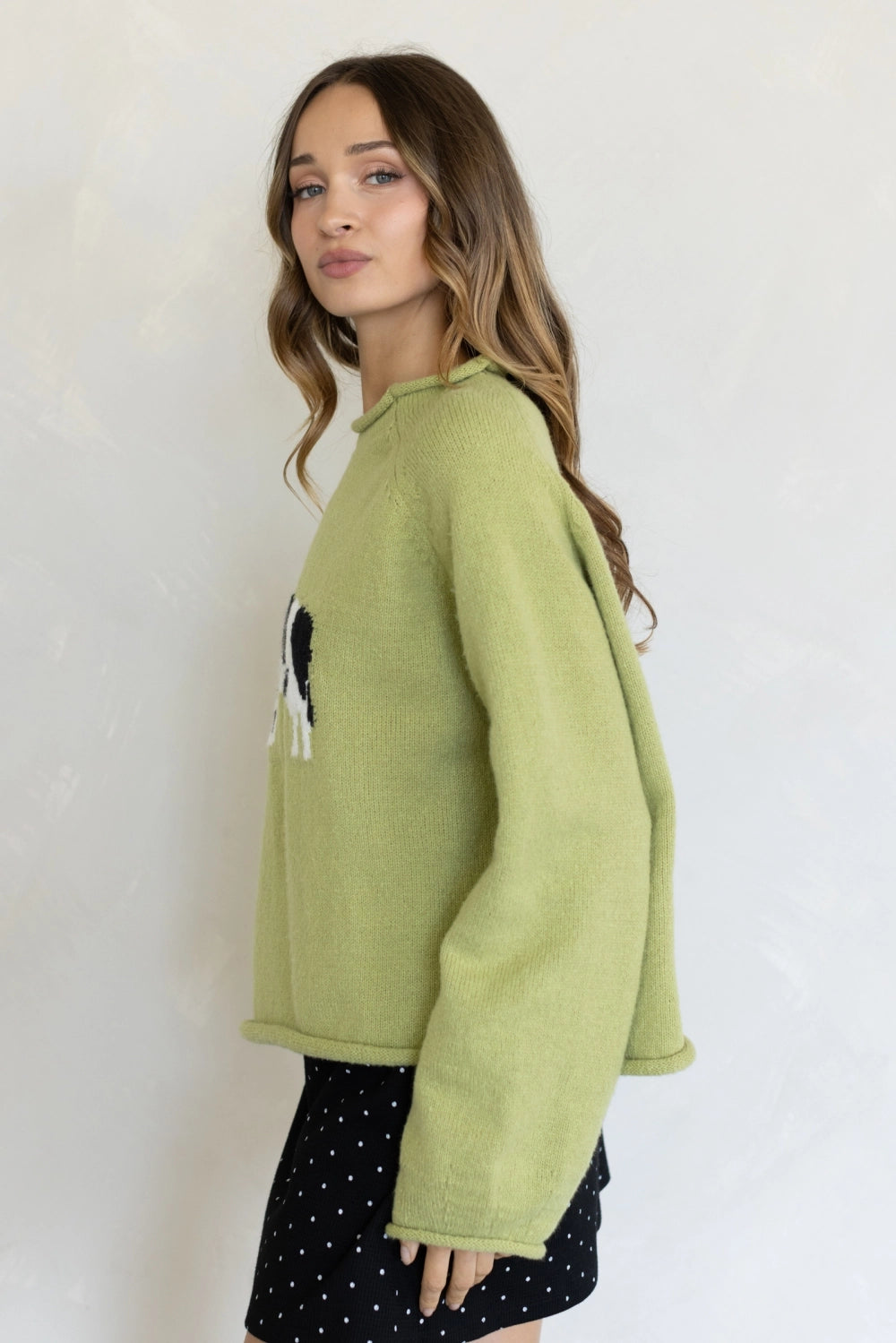 Cow Sweater | Olive