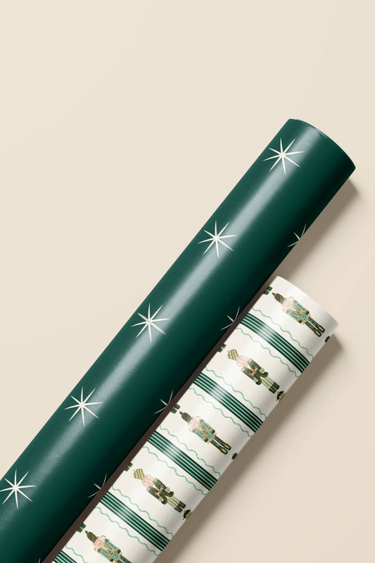 Nutcracker Stripe Stars | Roll of 3 sheets