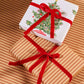 Christmas Tree Toffee Stripe Double Sided Gift Wrap | Roll of 3 Sheets