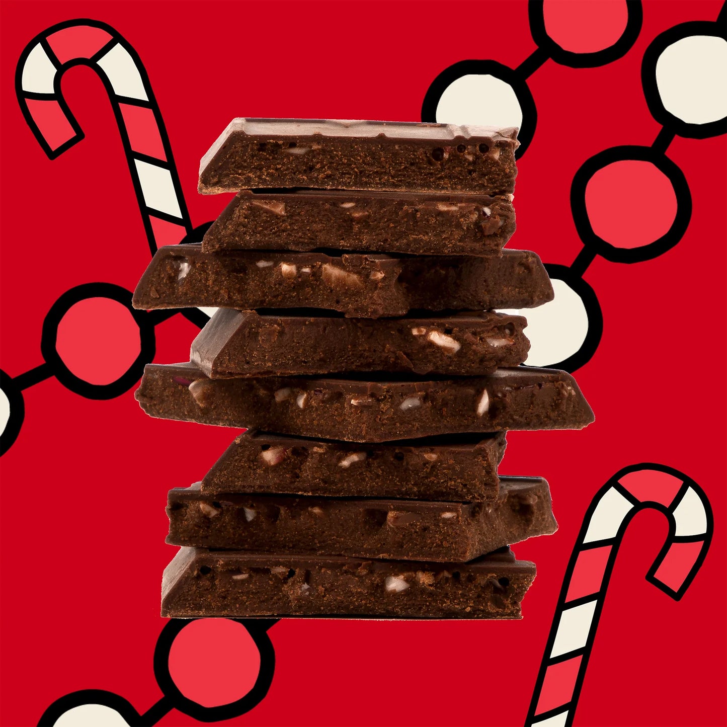 Candy Cane Truffle Bar
