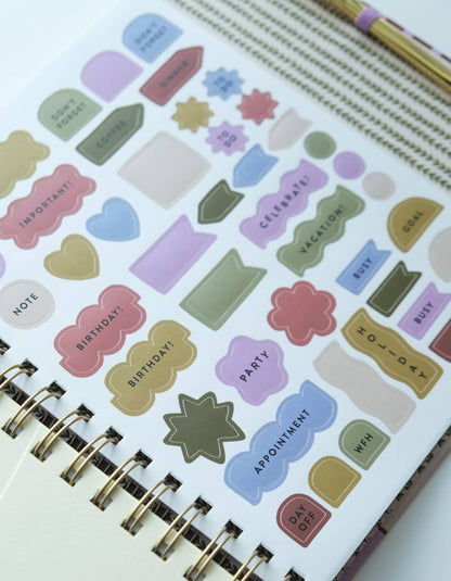 2027 Binder Planner | Folk Art Print