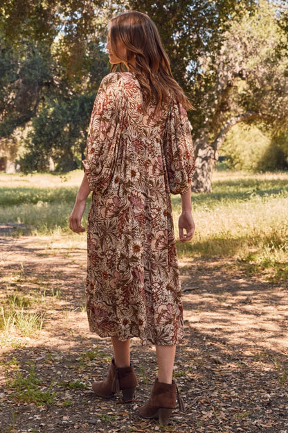 Madison Floral Midi Dress