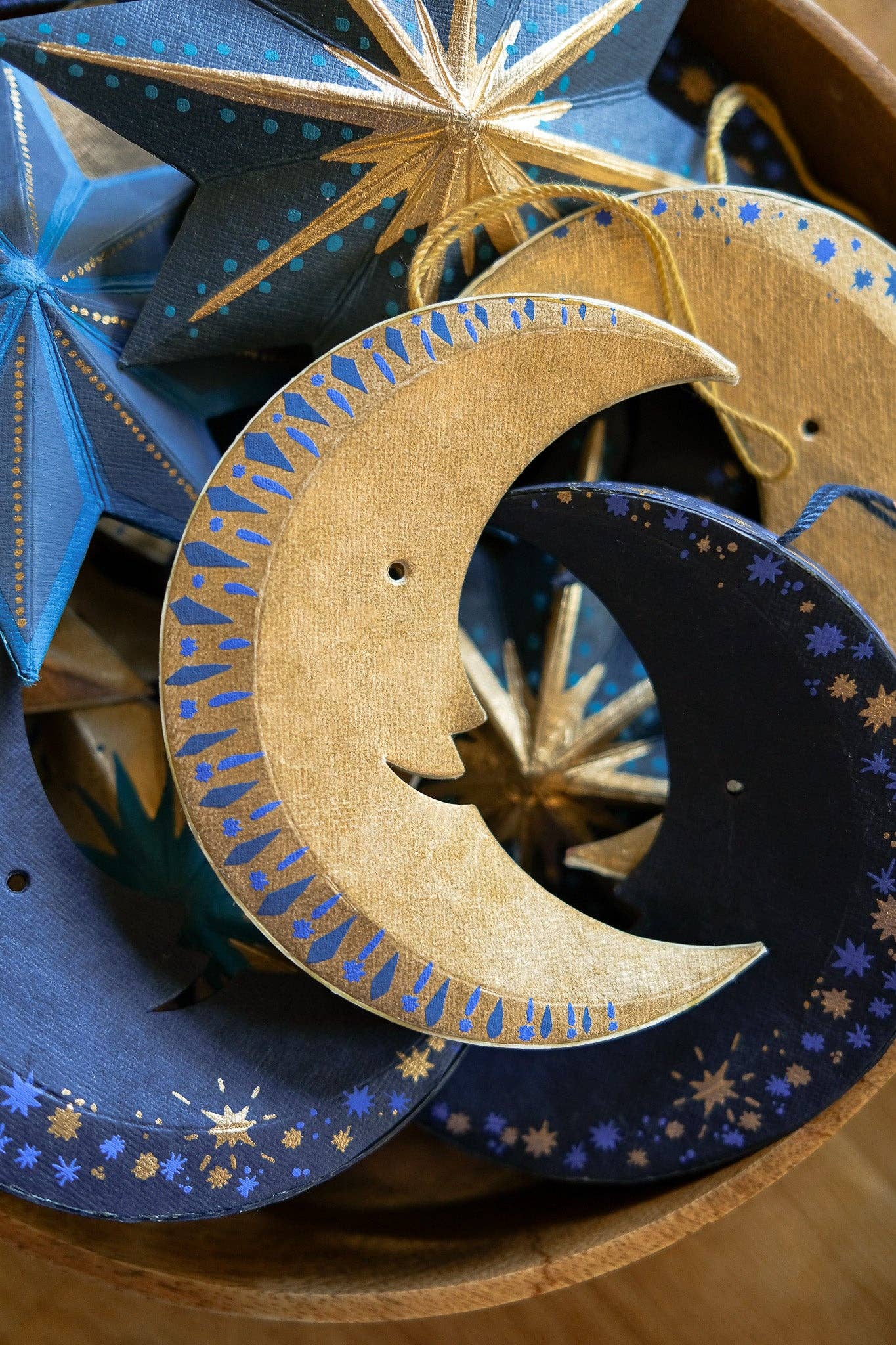 Golden Moon Ornament