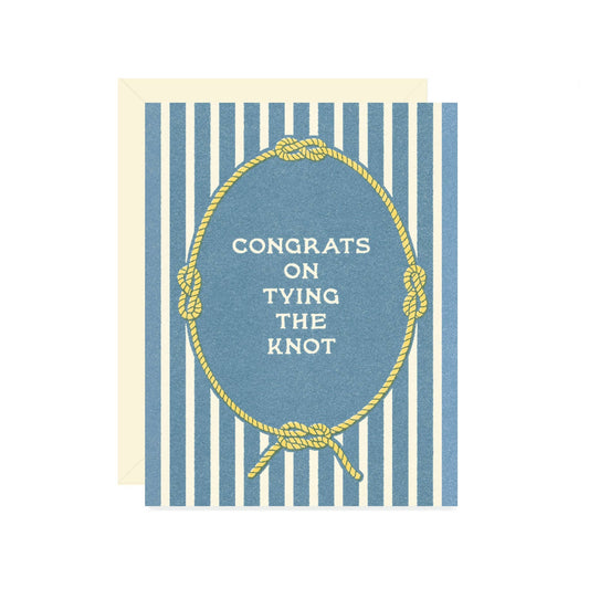 Tying the Knot Wedding Card