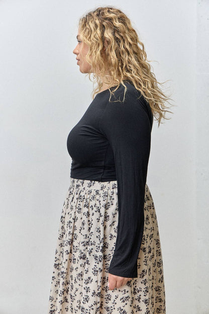 Long Layers Top | Black | Extended