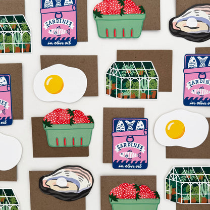 Mini Strawberry Boxed Note Set