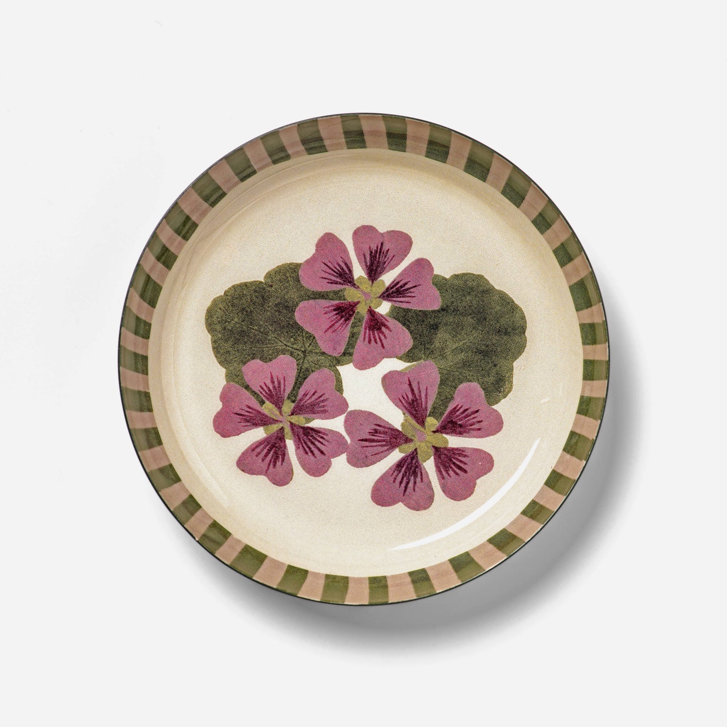 Enamel Trinket Dish | Geranium