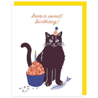 Sweet & Salty Cat Birthday Card