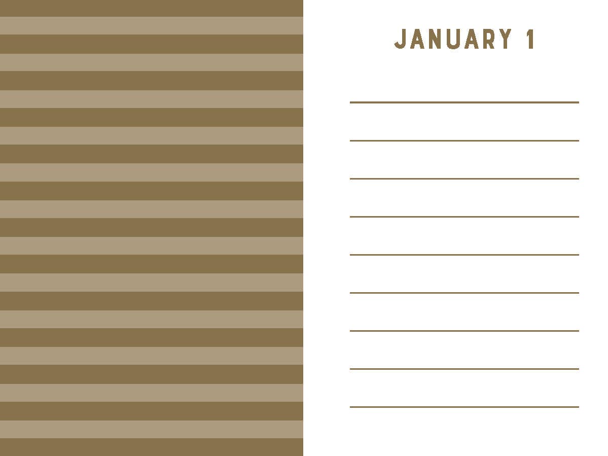 Mini One Line a Day | Navy Stripes