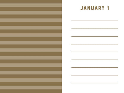 Mini One Line a Day | Navy Stripes