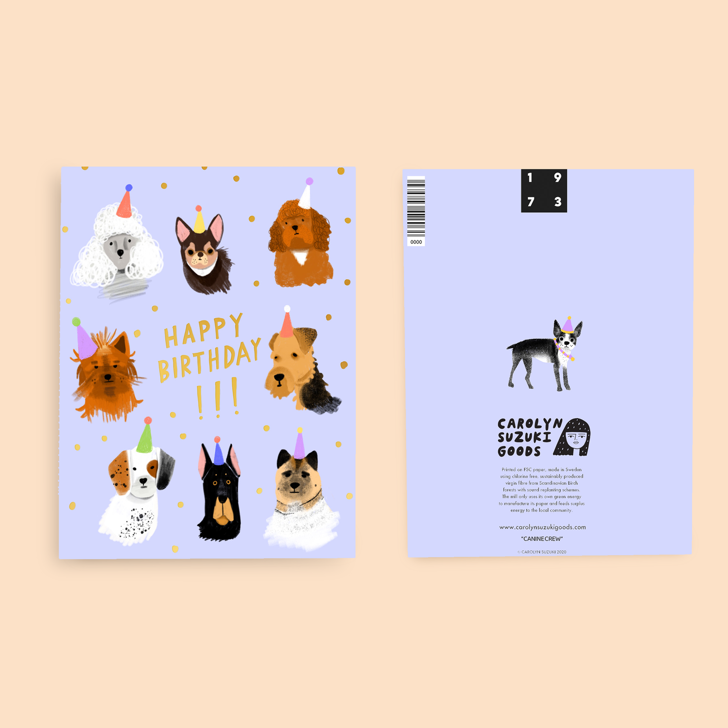 Canine Crew Birthday Card