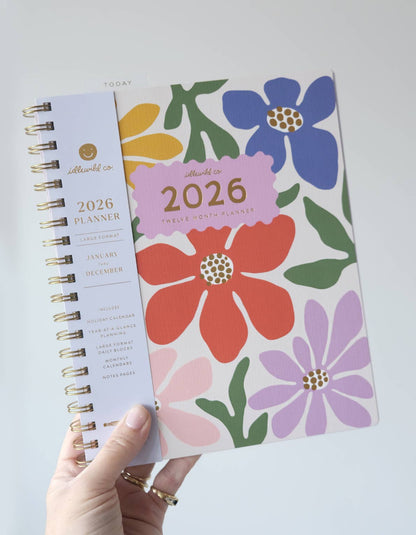 2026 Fullsize Softcover Planner | Primary Blooms