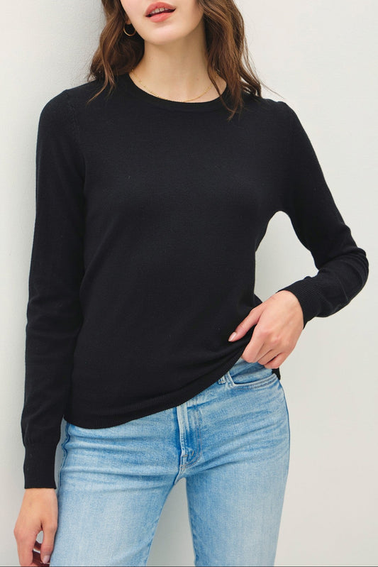 Classic Crew Sweater | Black