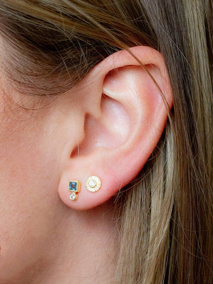 Baker Studs | Moonstone