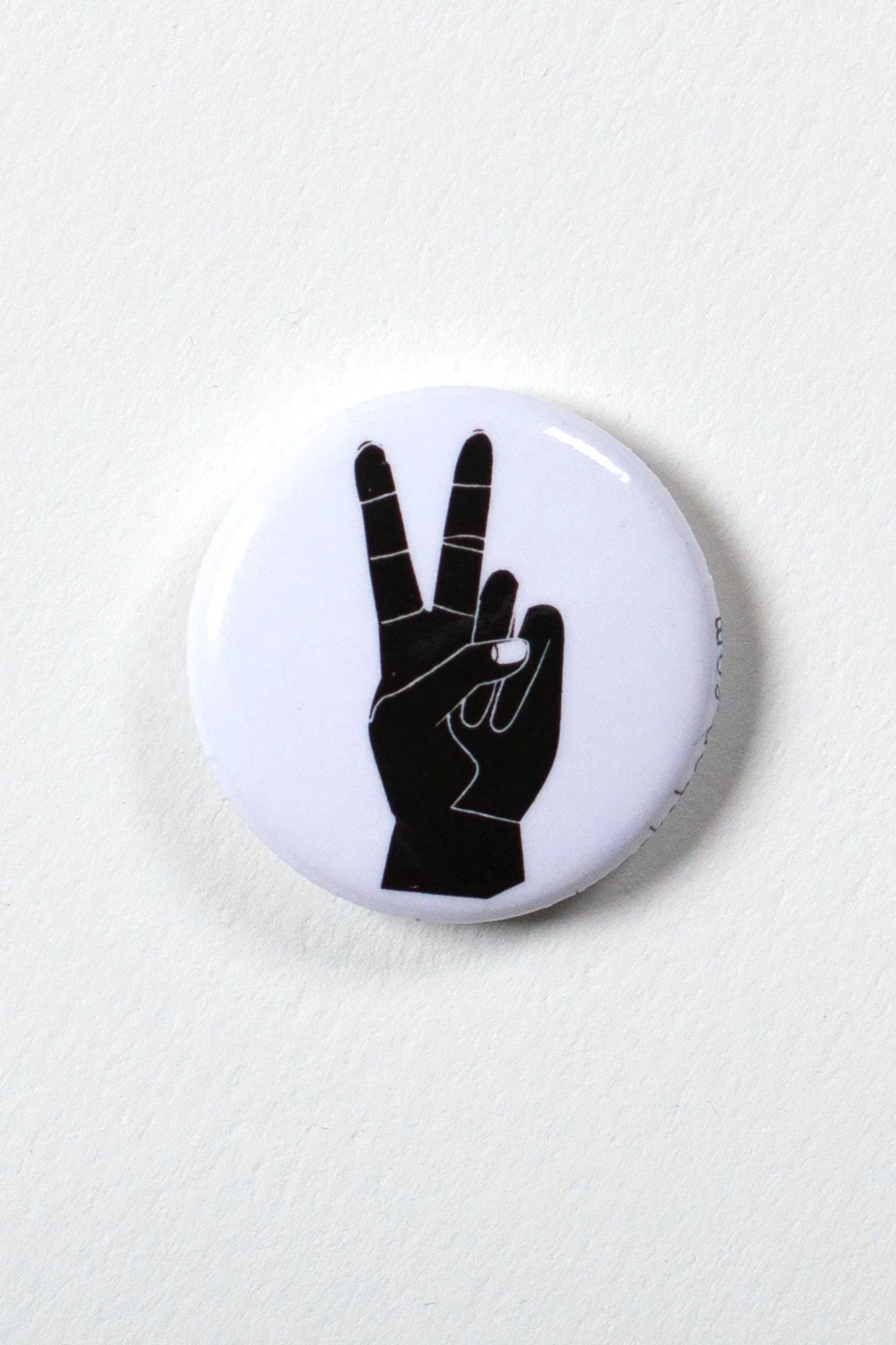 Peace Hand 1" Button