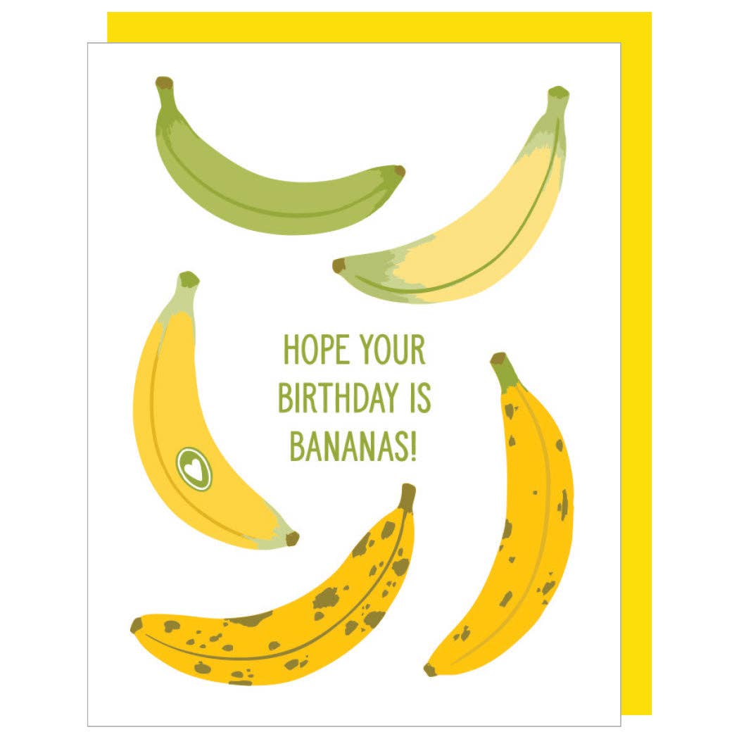 Bananas Birthday Card