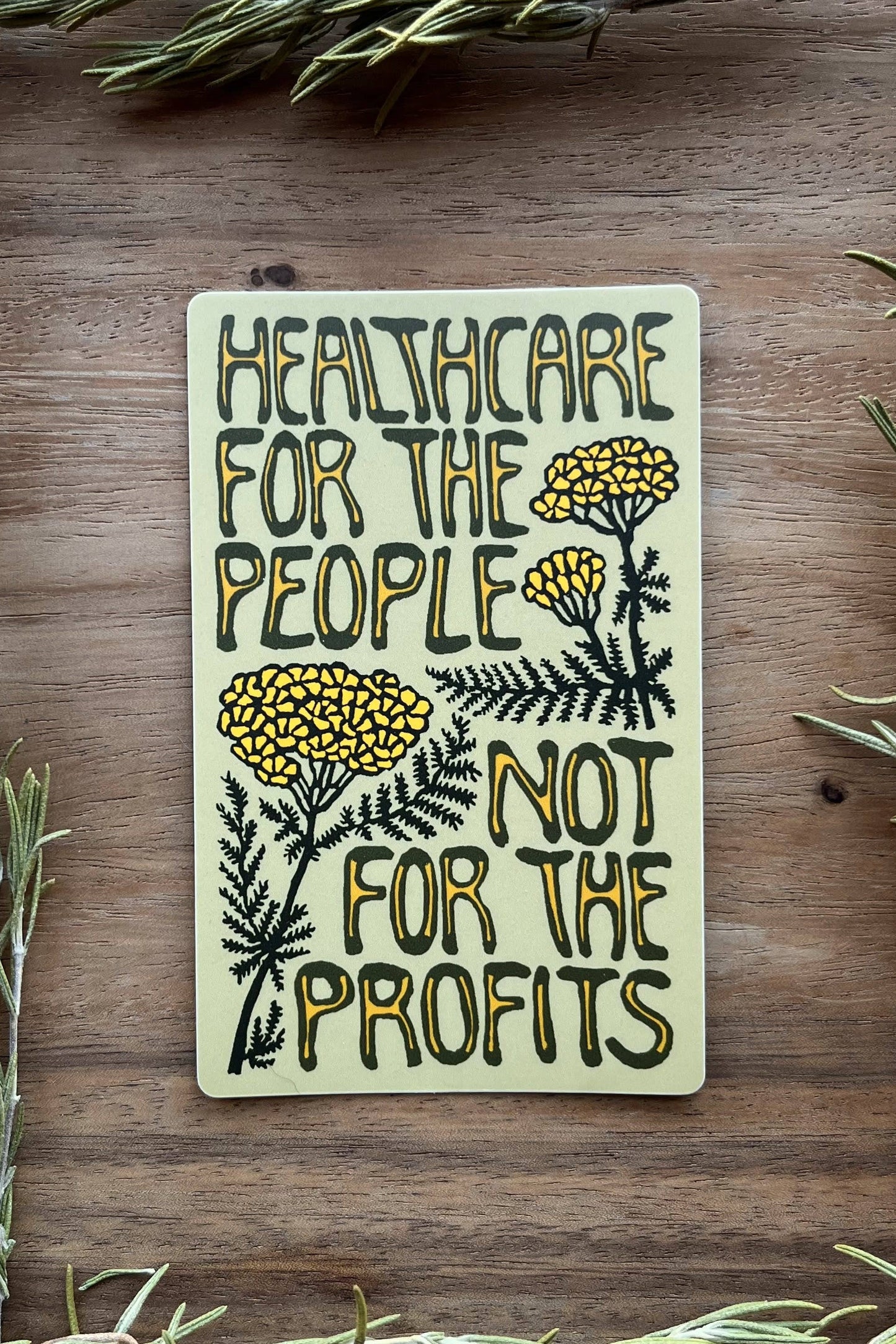 Healthcare for the People Sticker