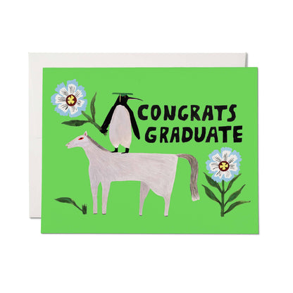 Penguin Pomp Congrats Card