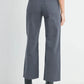 Wide Leg Utility Jeans | Charcoal