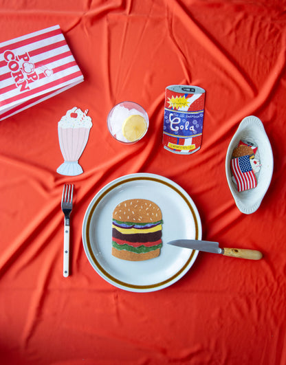Hamburger Card Die Cut Card