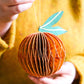 Orange Honeycomb Ornament