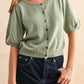 Frankie Short Sleeve Cardigan | Sage