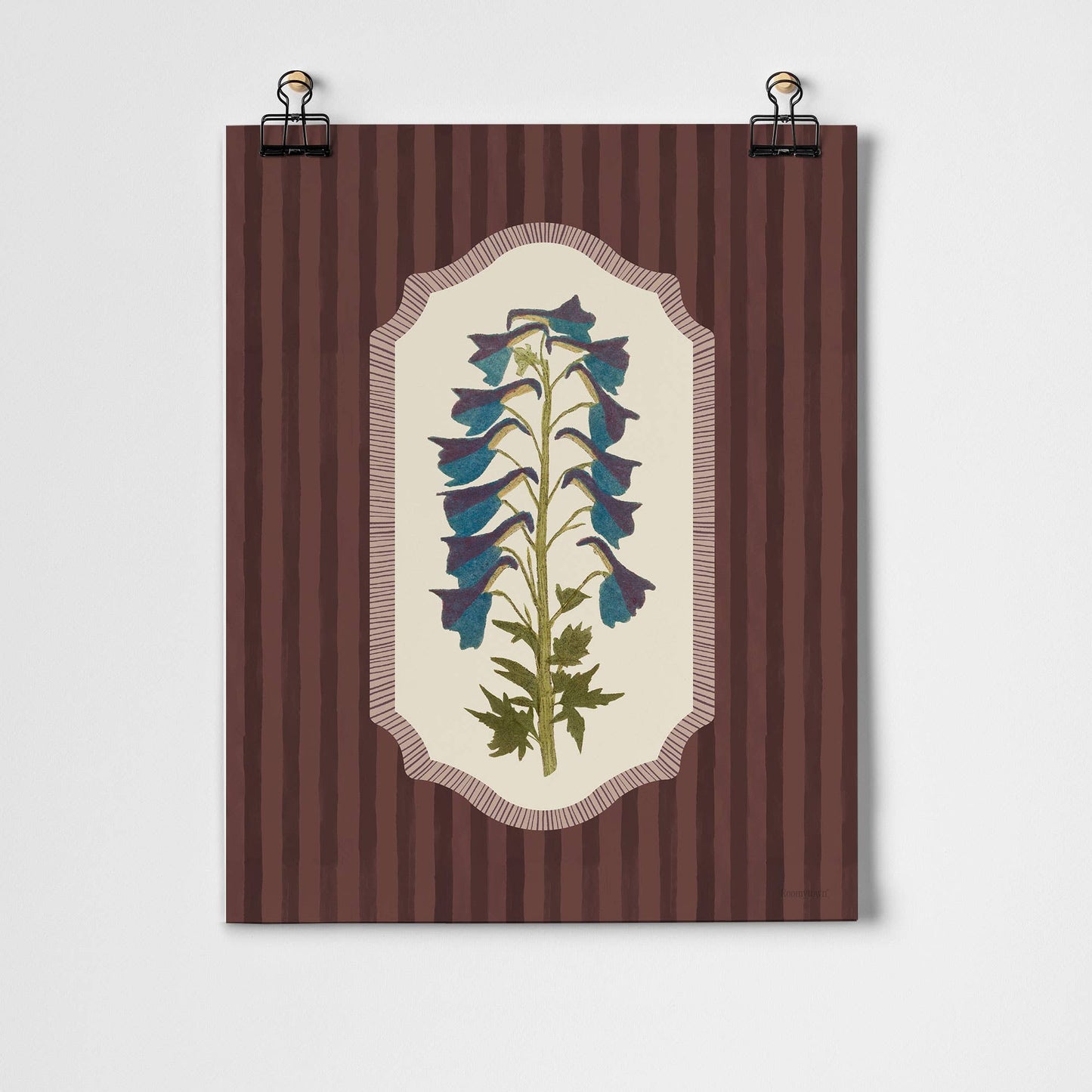 Delphinium Art Print | 11 x 14