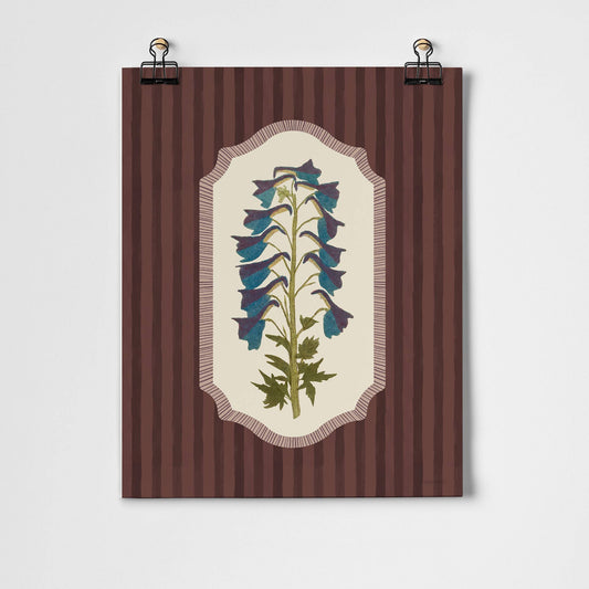 Delphinium Art Print | 11 x 14
