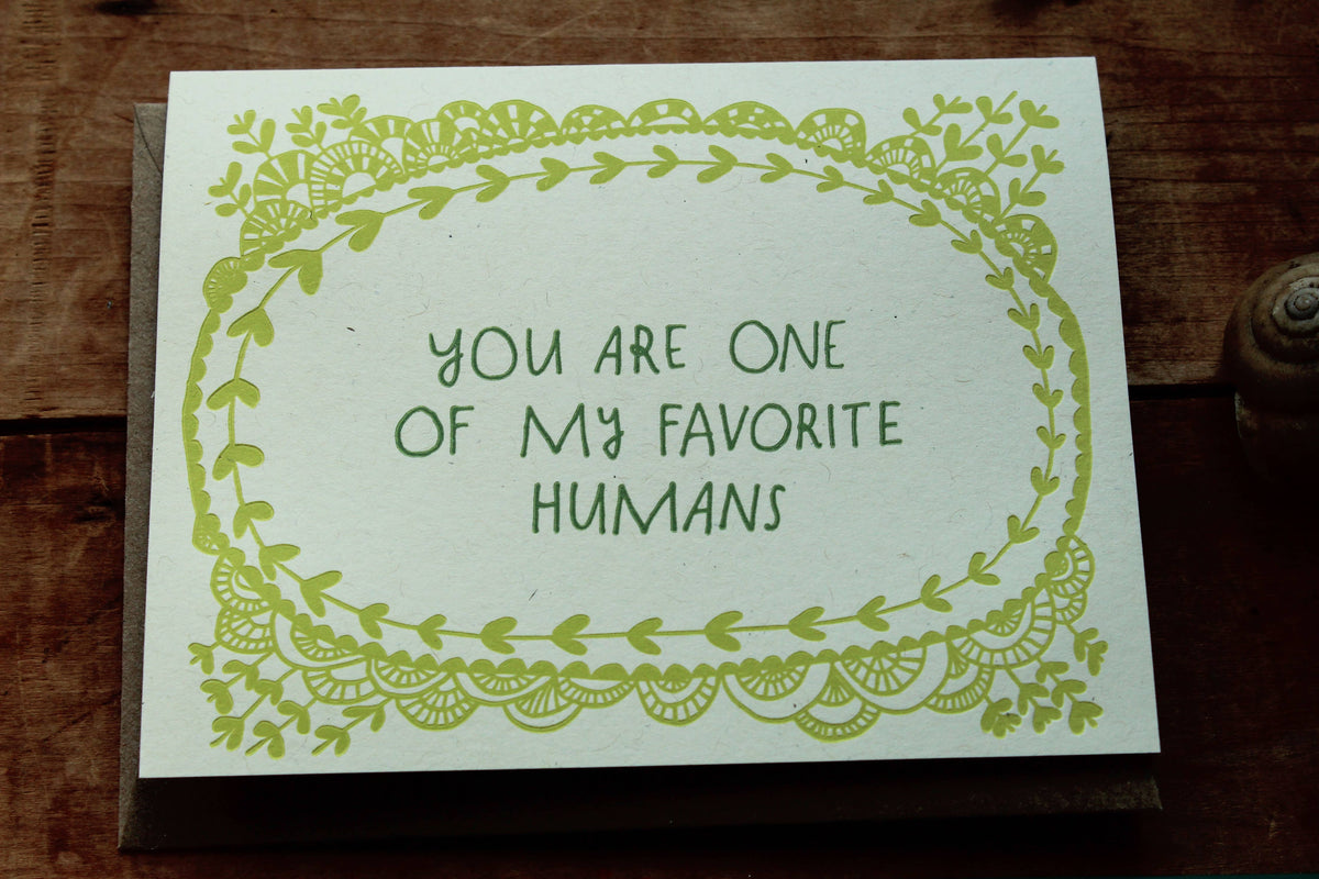 Favorite Human Card