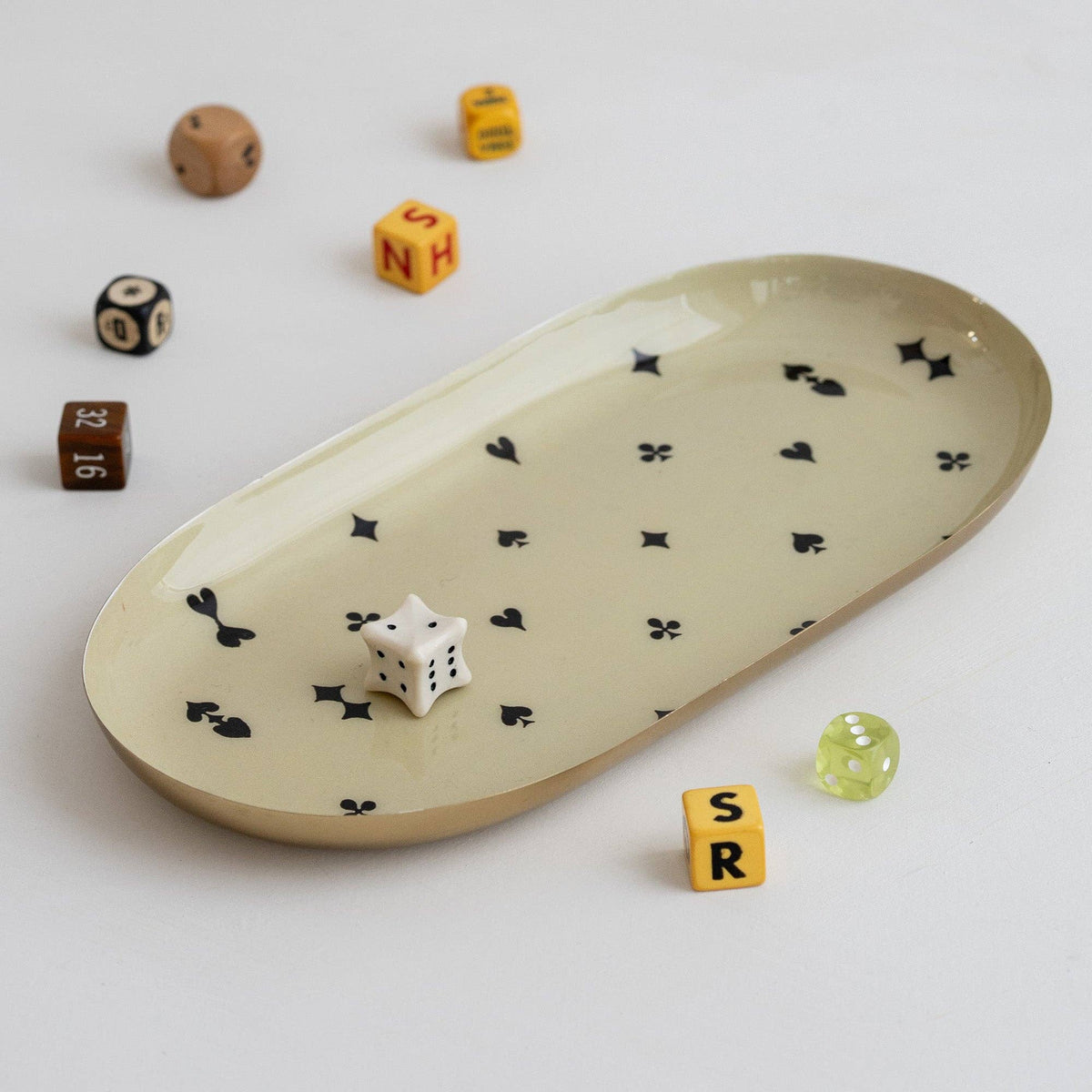 Oval Enamel Trinket Dish | House of Suits